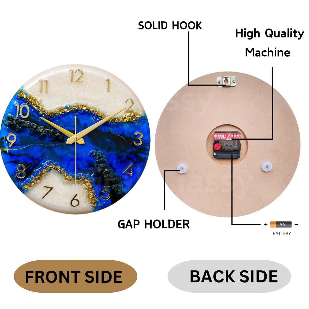 Luxury Silent Wall Clock The Gem 30cm