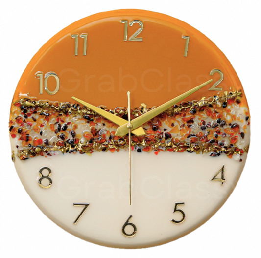 Luxury Silent Wall Clock Crown 30cm
