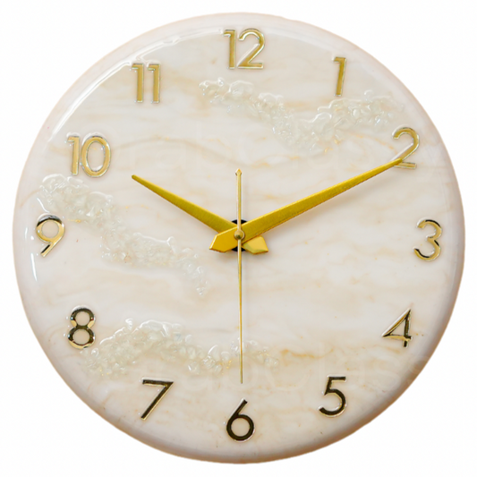 Luxury Silent Wall Clock Golden 30cm