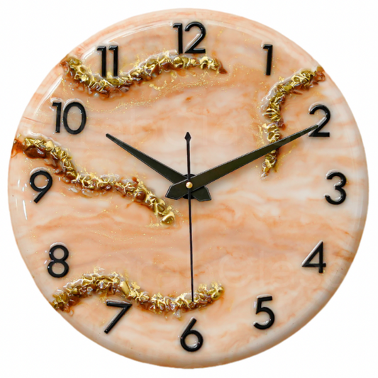 Luxury Silent Wall Clock Sandy 30cm