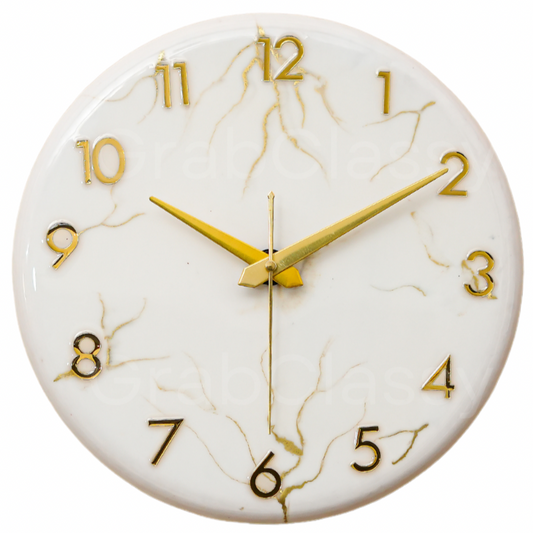 Luxury Silent Wall Clock Gold Dust 30cm